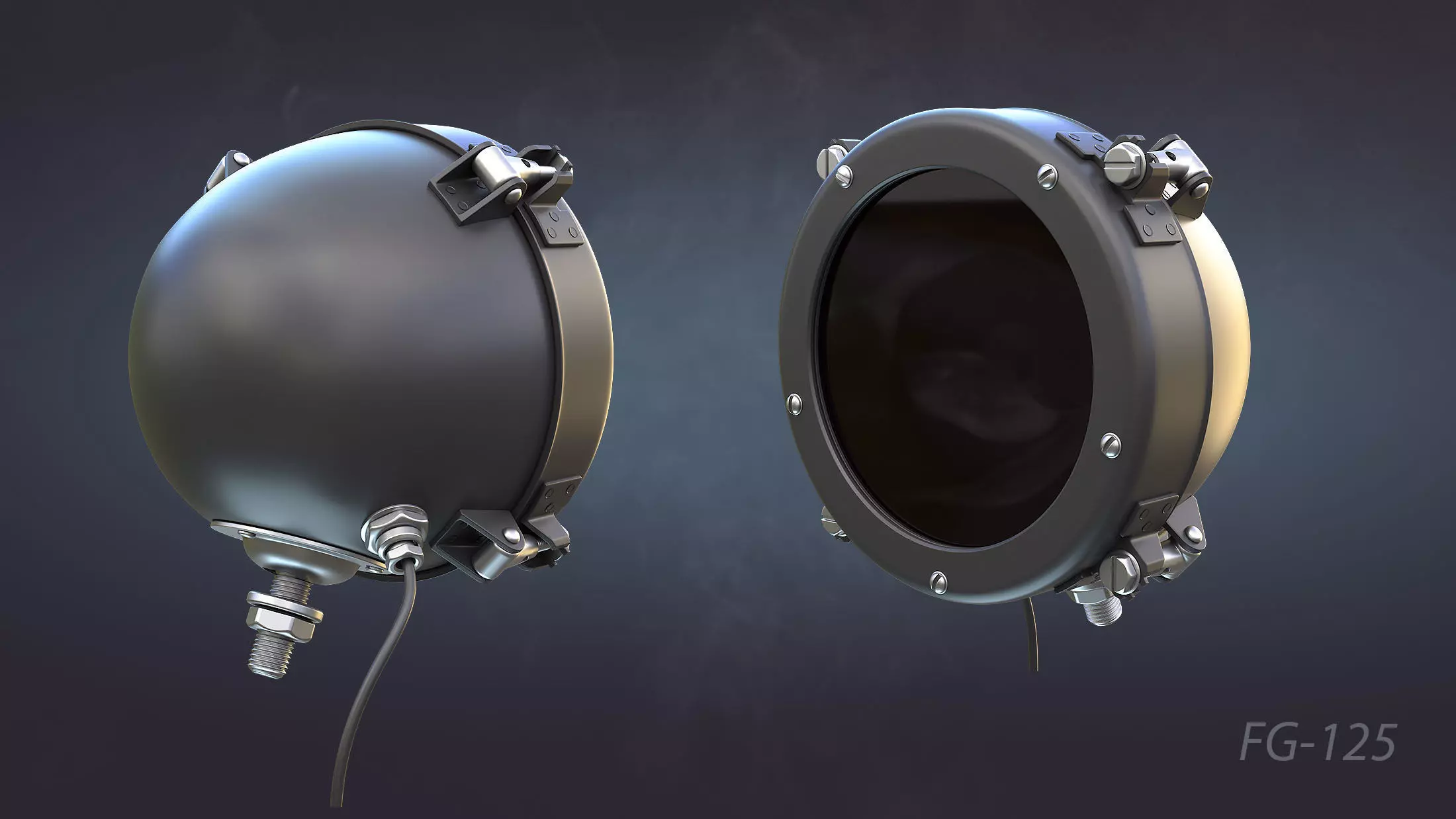 Soviet Military Lights High-Poly Collection 3D model_11