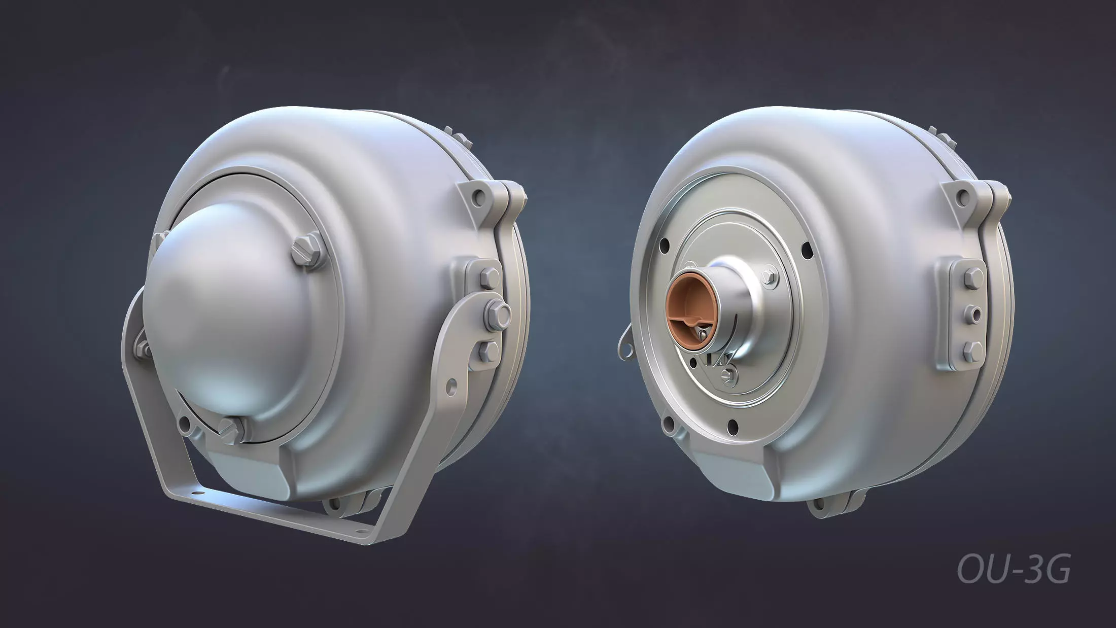 Soviet Military Lights High-Poly Collection 3D model_5