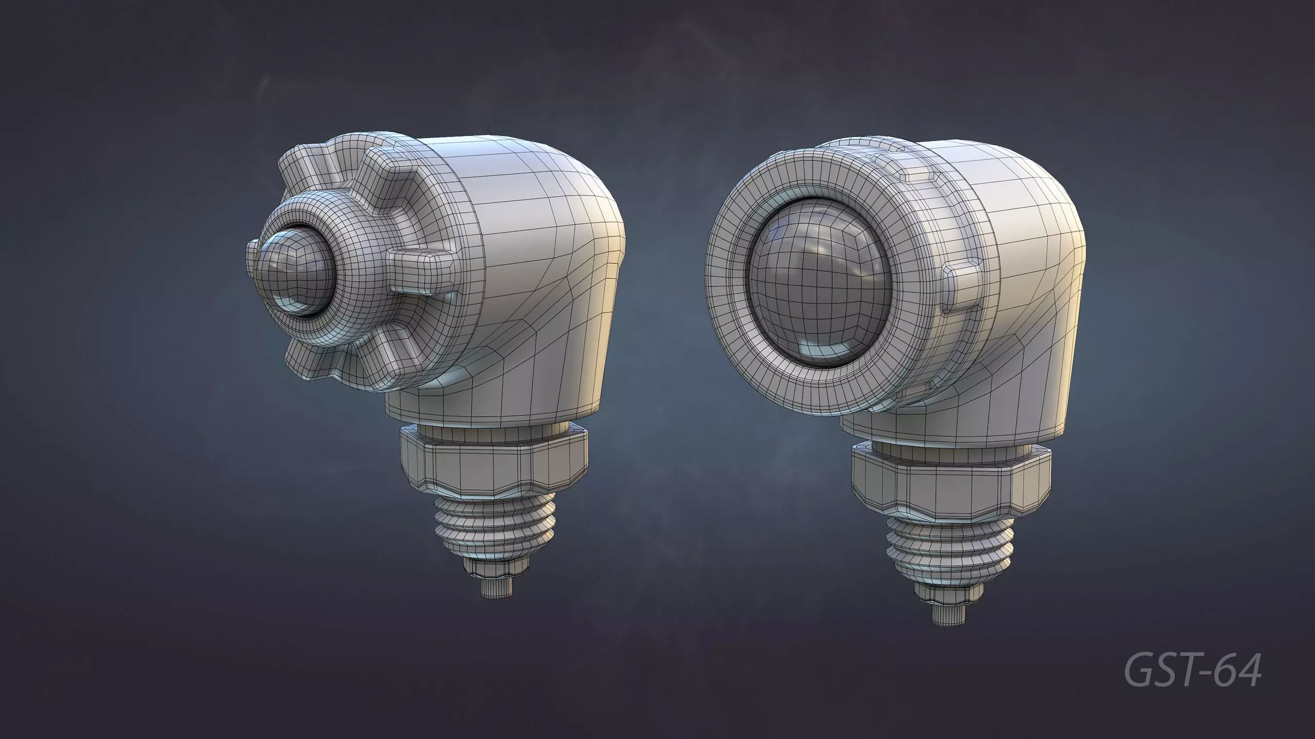 Soviet Military Lights High-Poly Collection 3D model_25