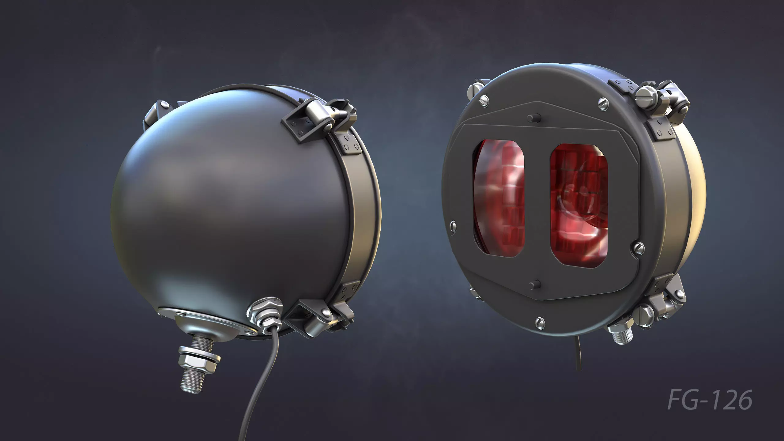 Soviet Military Lights High-Poly Collection 3D model_19