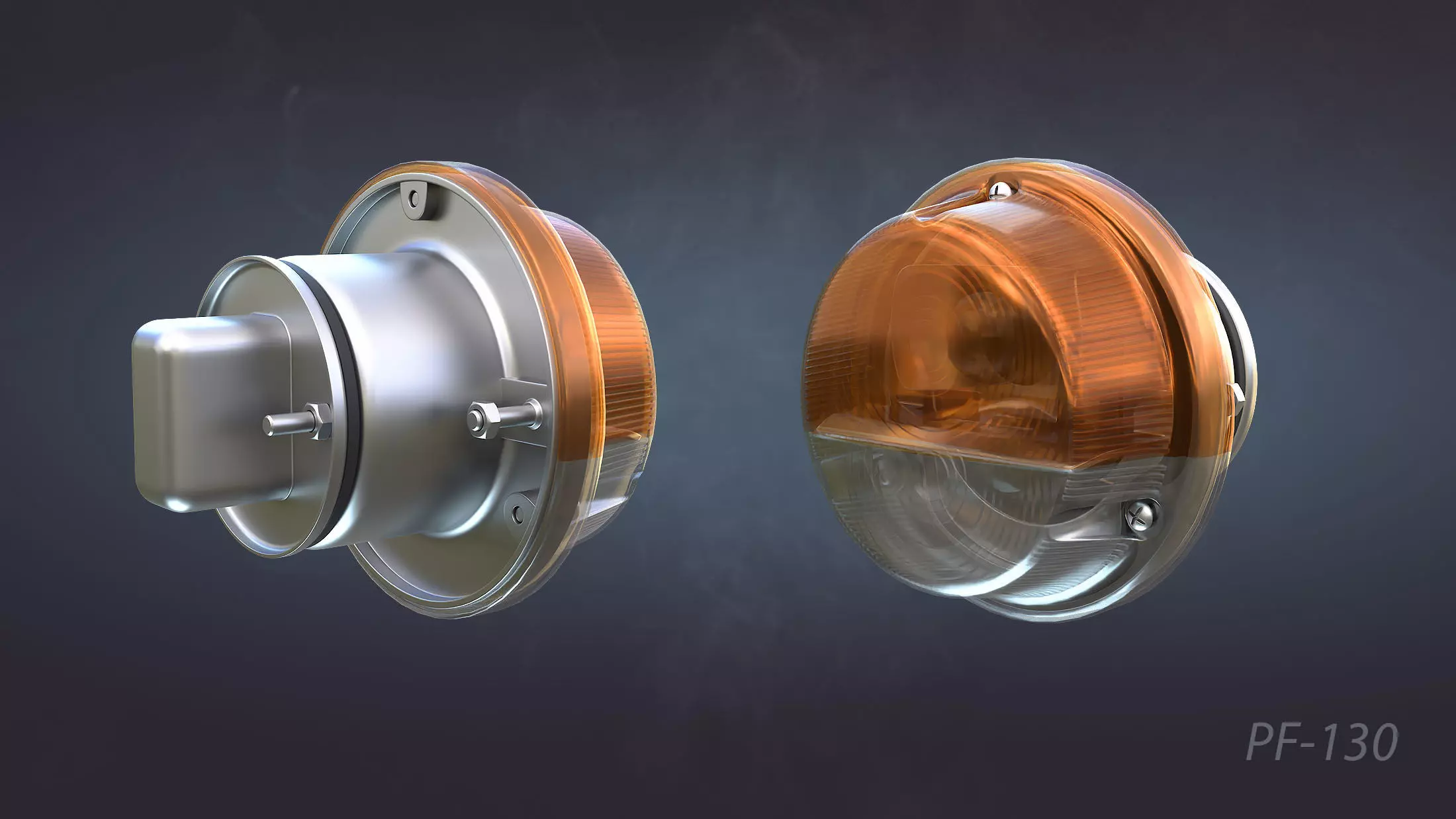 Soviet Military Lights High-Poly Collection 3D model_15