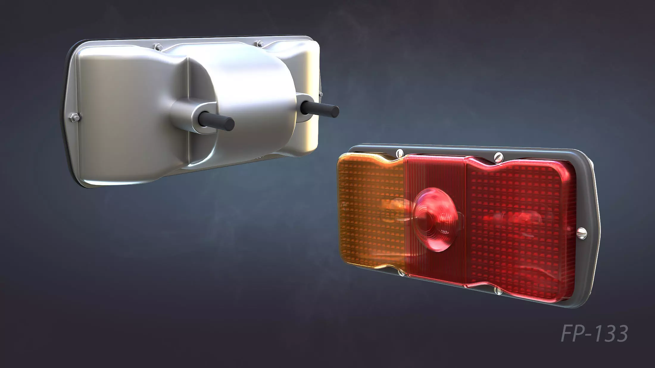 Soviet Military Lights High-Poly Collection 3D model_17