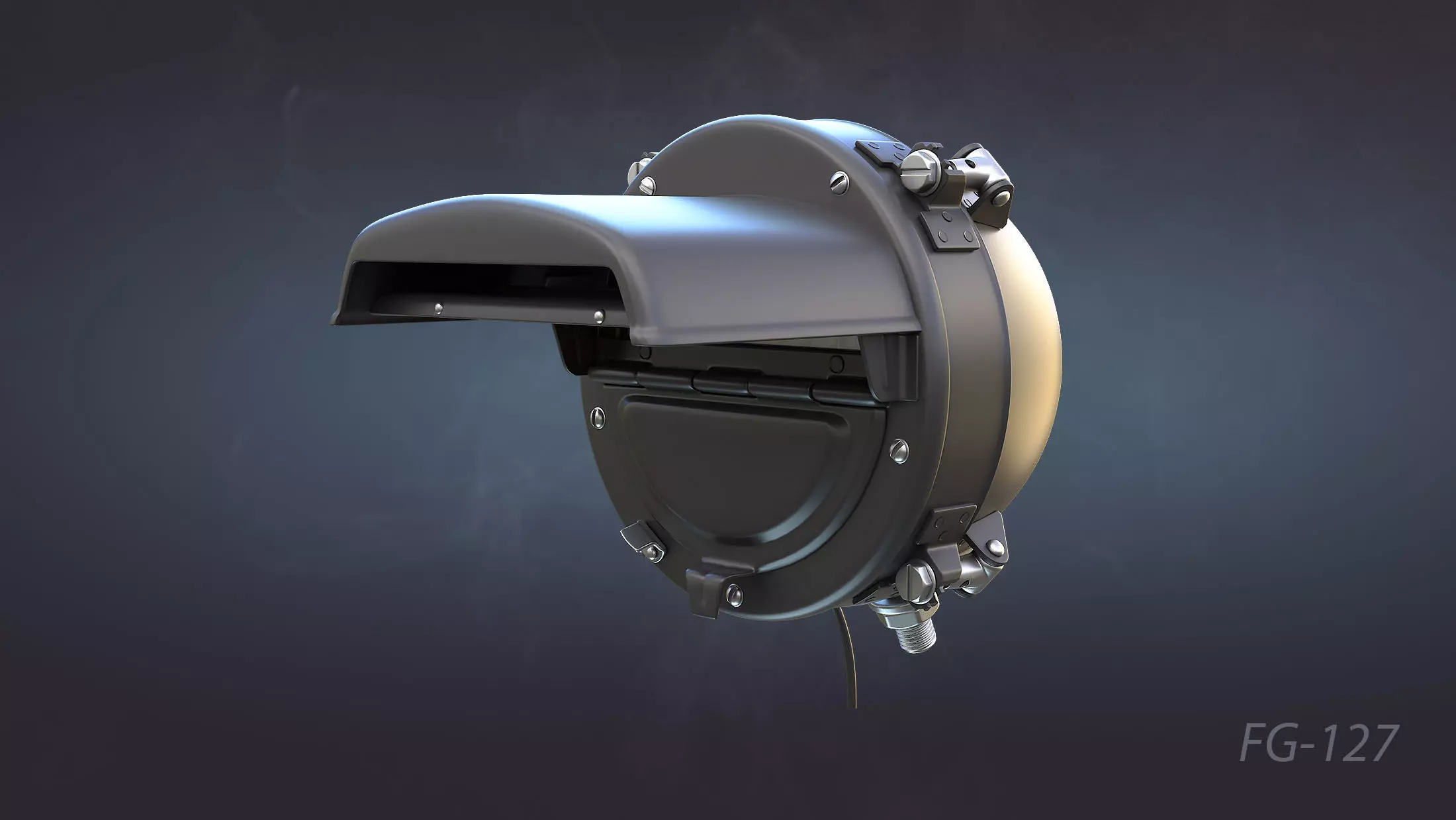 Soviet Military Lights High-Poly Collection 3D model_8