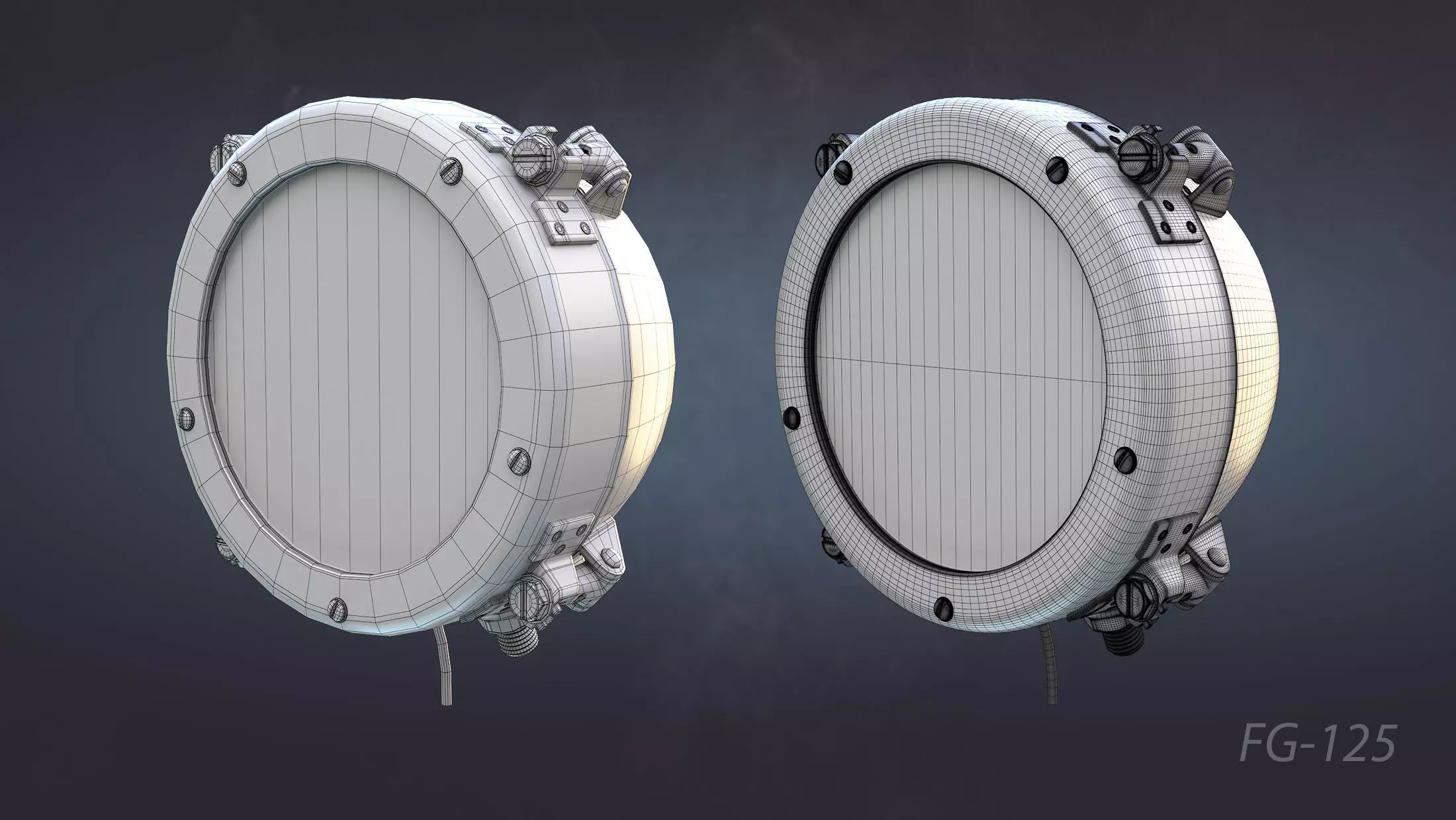 Soviet Military Lights High-Poly Collection 3D model_12