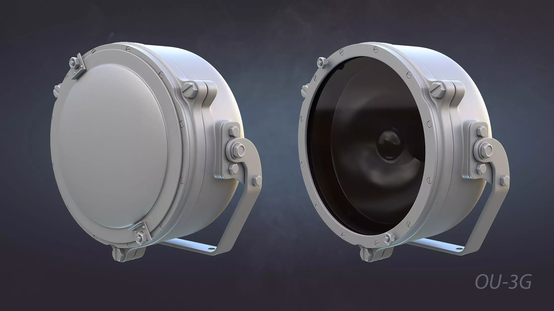 Soviet Military Lights High-Poly Collection 3D model_3