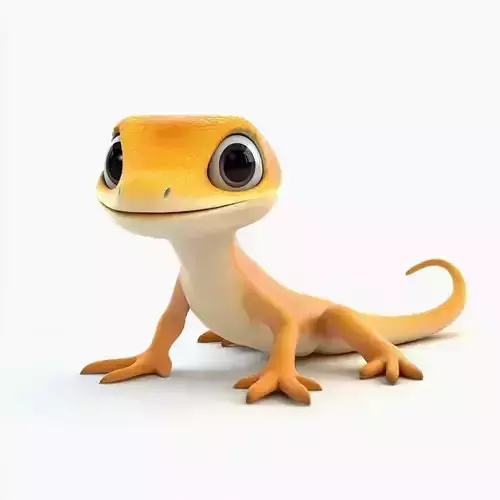 3D Cartoon Lizard