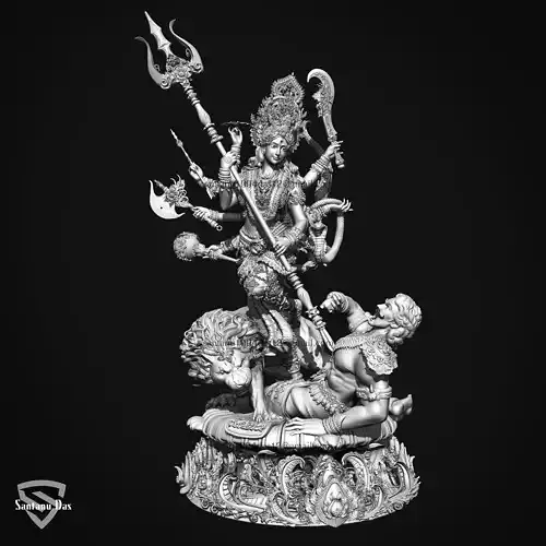 Durga Mata for 3d Print Model