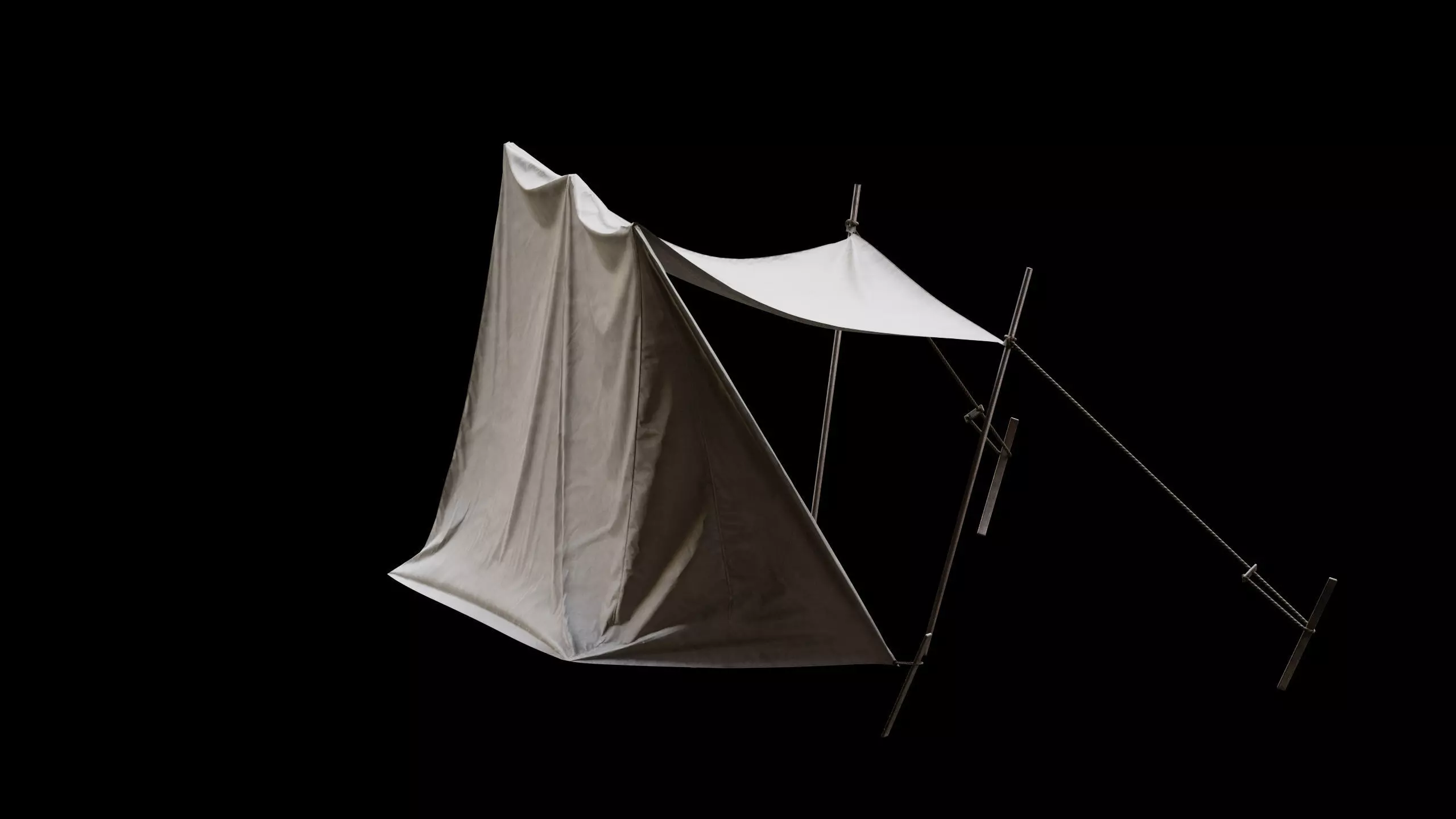 Medieval Tent 03 Low-poly 3D model_5