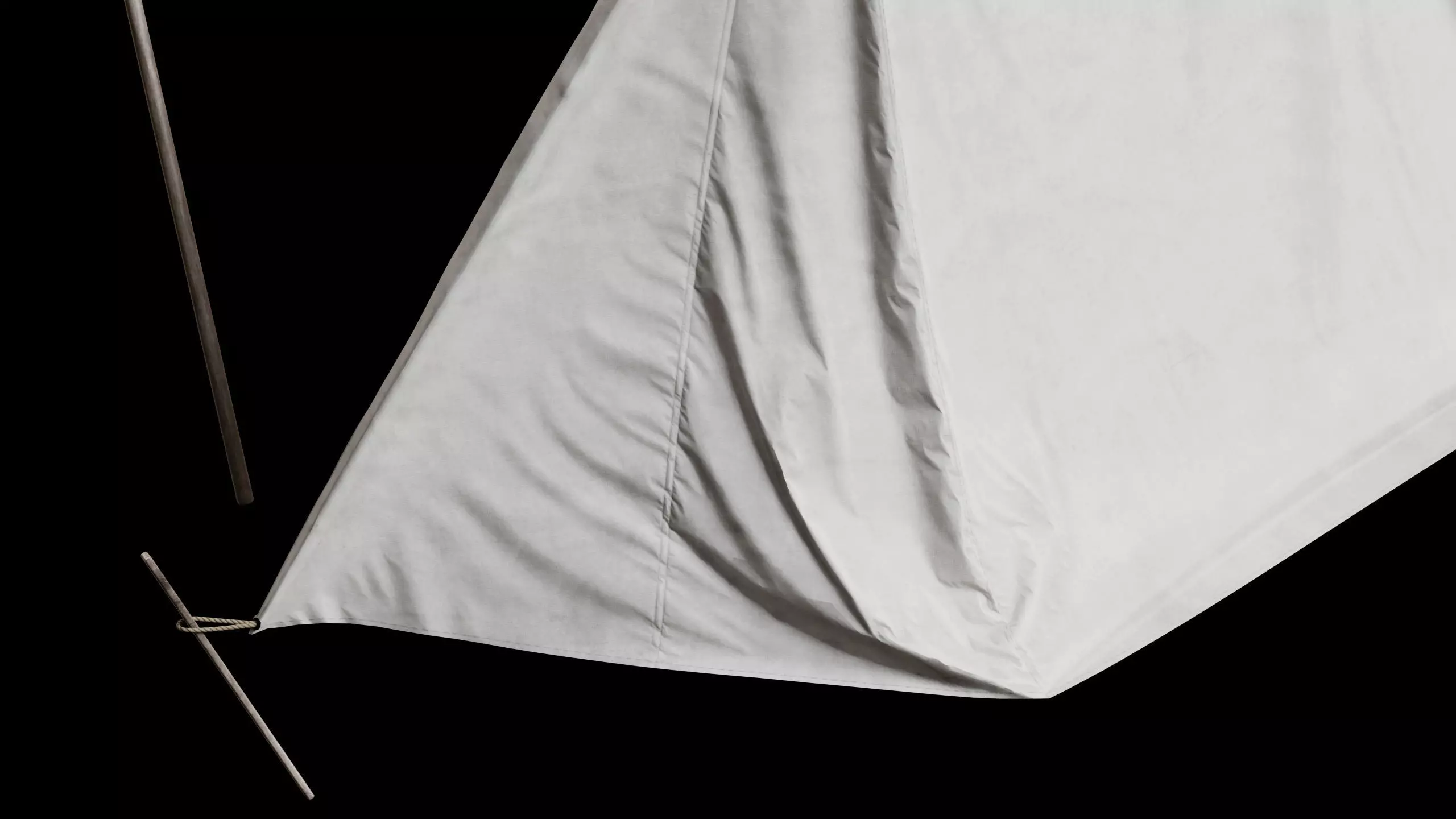 Medieval Tent 03 Low-poly 3D model_7