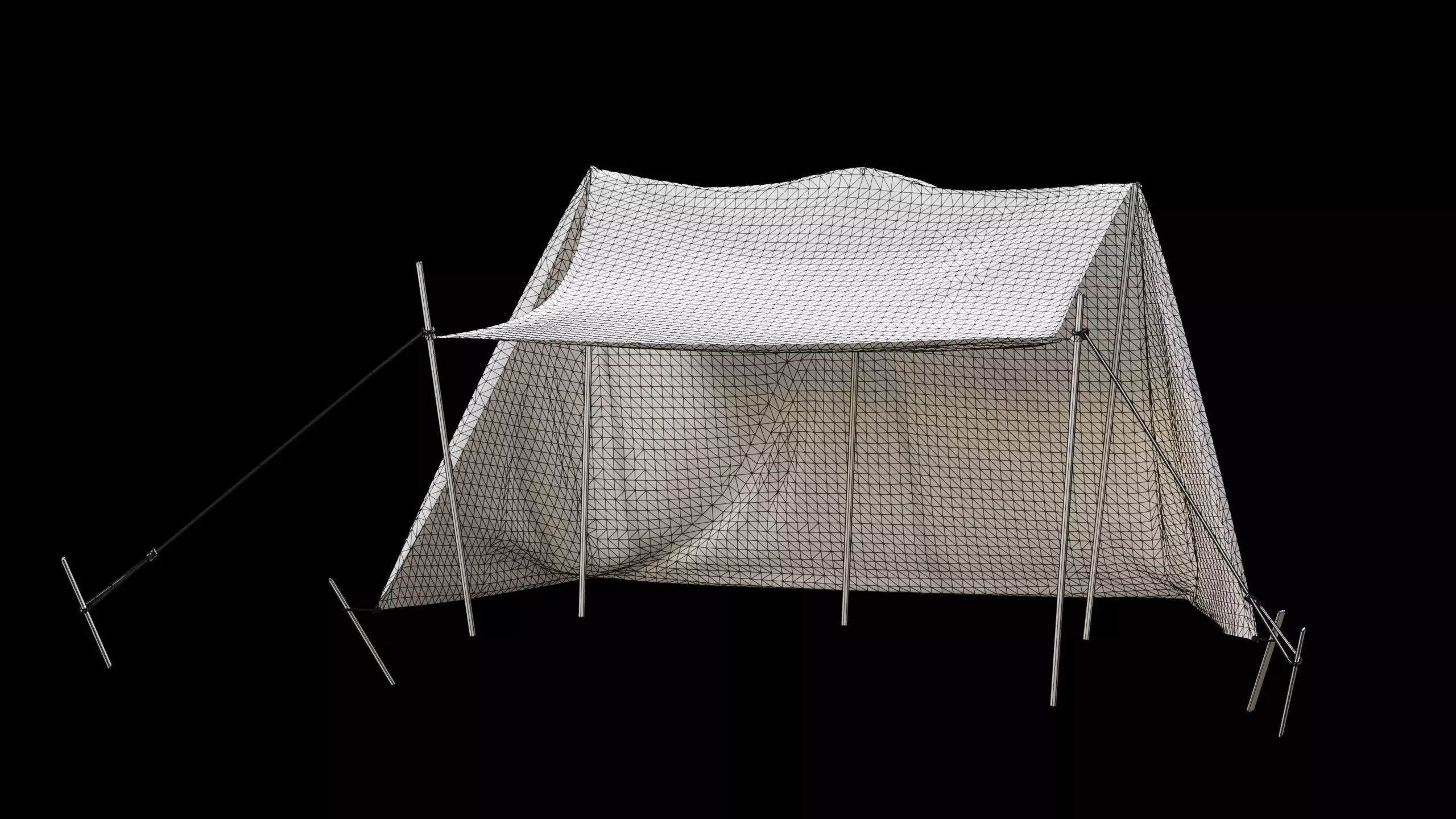 Medieval Tent 03 Low-poly 3D model_10