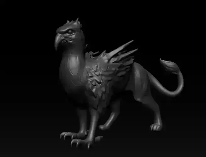 Griffin 3D Model Creature Lion Eagle Hybrid for 3d printing 