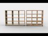 Cube shelving unit 3D model_1