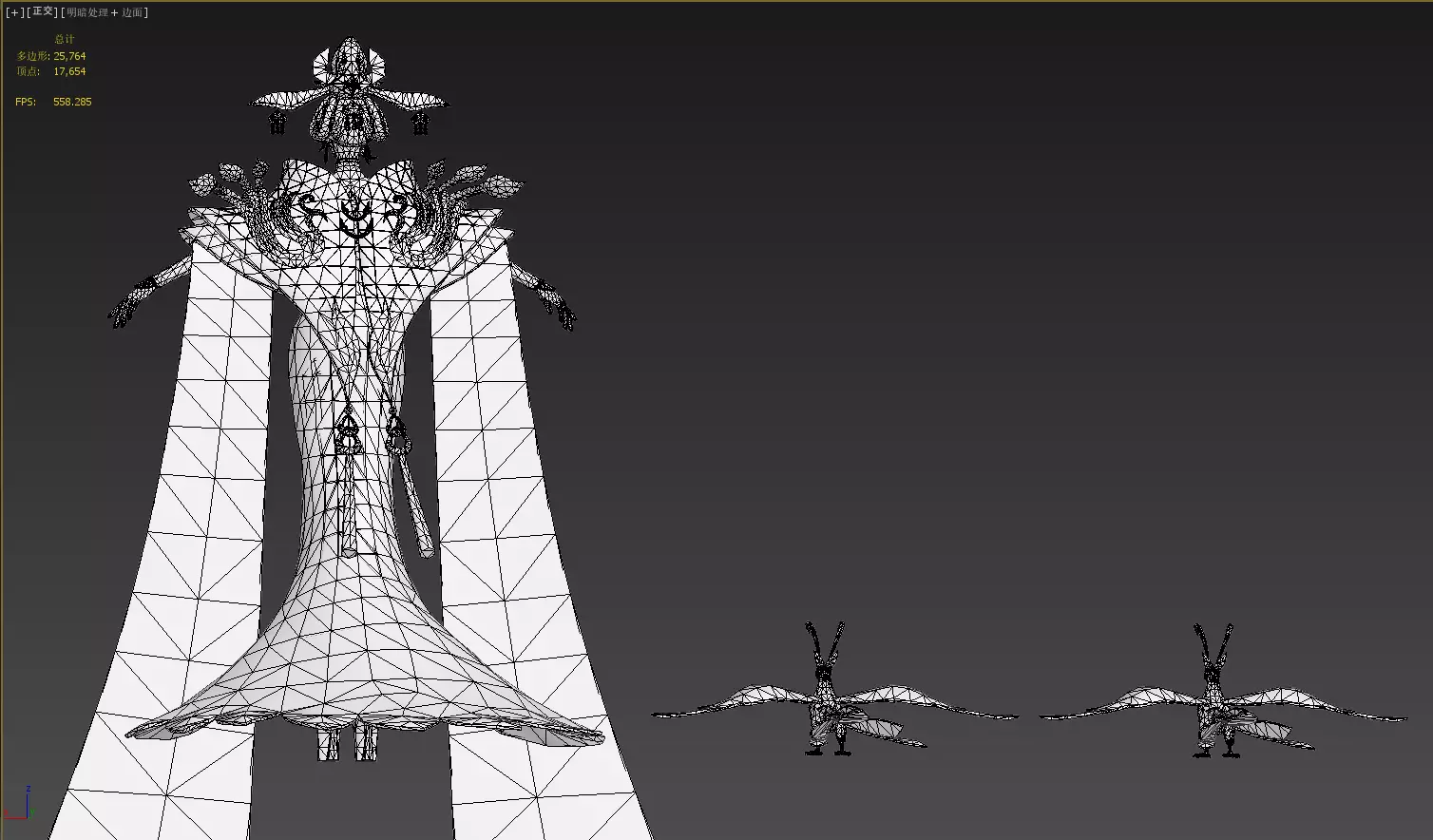 Heroine Wu Zetian Low-poly 3D model_19