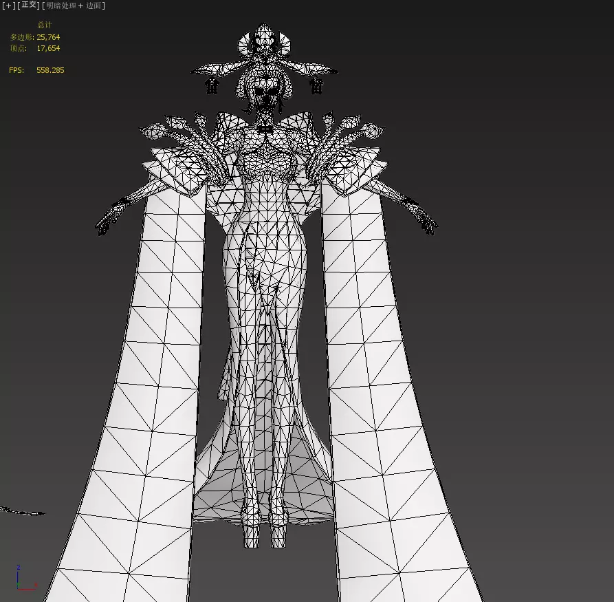 Heroine Wu Zetian Low-poly 3D model_27