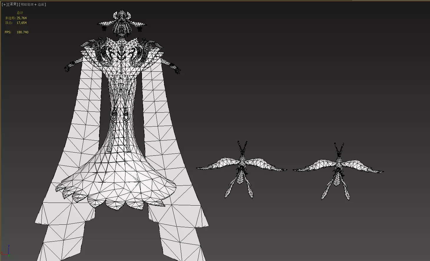 Heroine Wu Zetian Low-poly 3D model_25