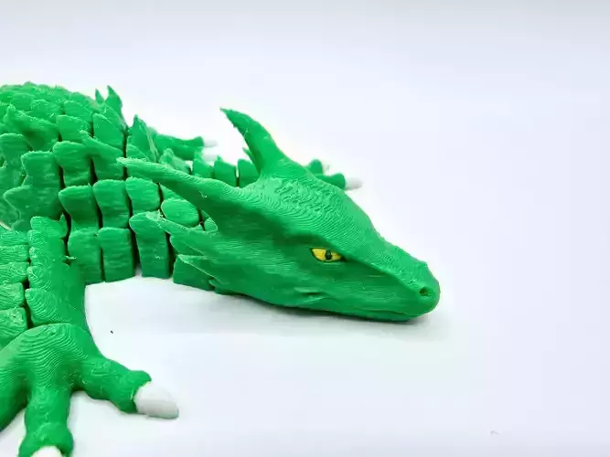 Articulated Dragon Lizard  Print-in-Place 3D Model