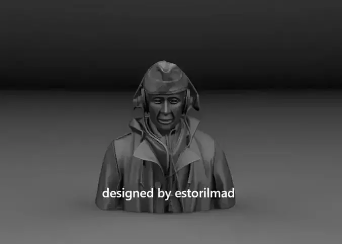 WW2 GERMAN TANK DRIVER V6 3D print model