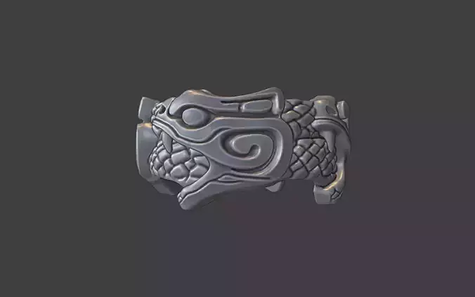 orobus celtic snake tattoo ring