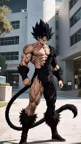 Blanck Goku Super Saiyan 5 3D Printable Model