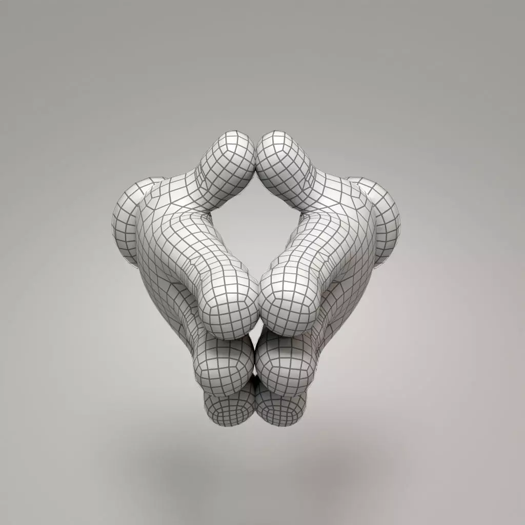 Rigged Cartoon Hand 3D model_15