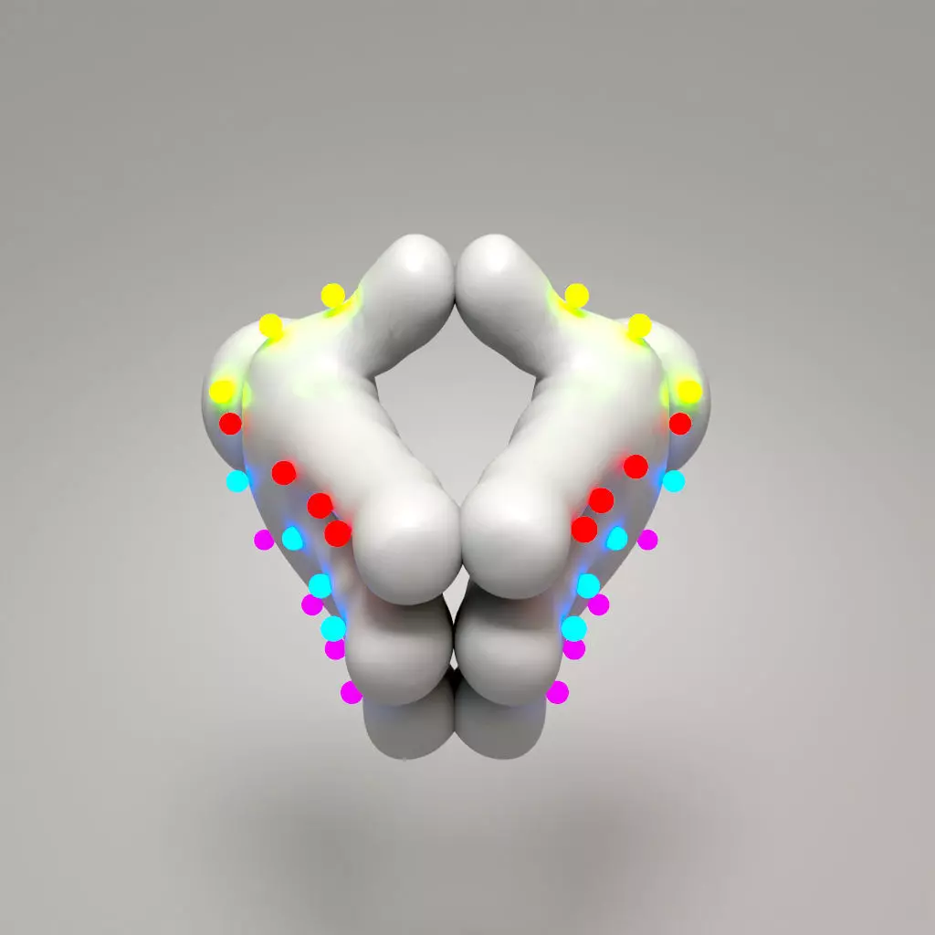 Rigged Cartoon Hand 3D model_8