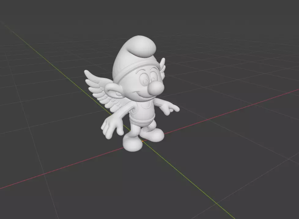 Angel Smurf 3D print model_0