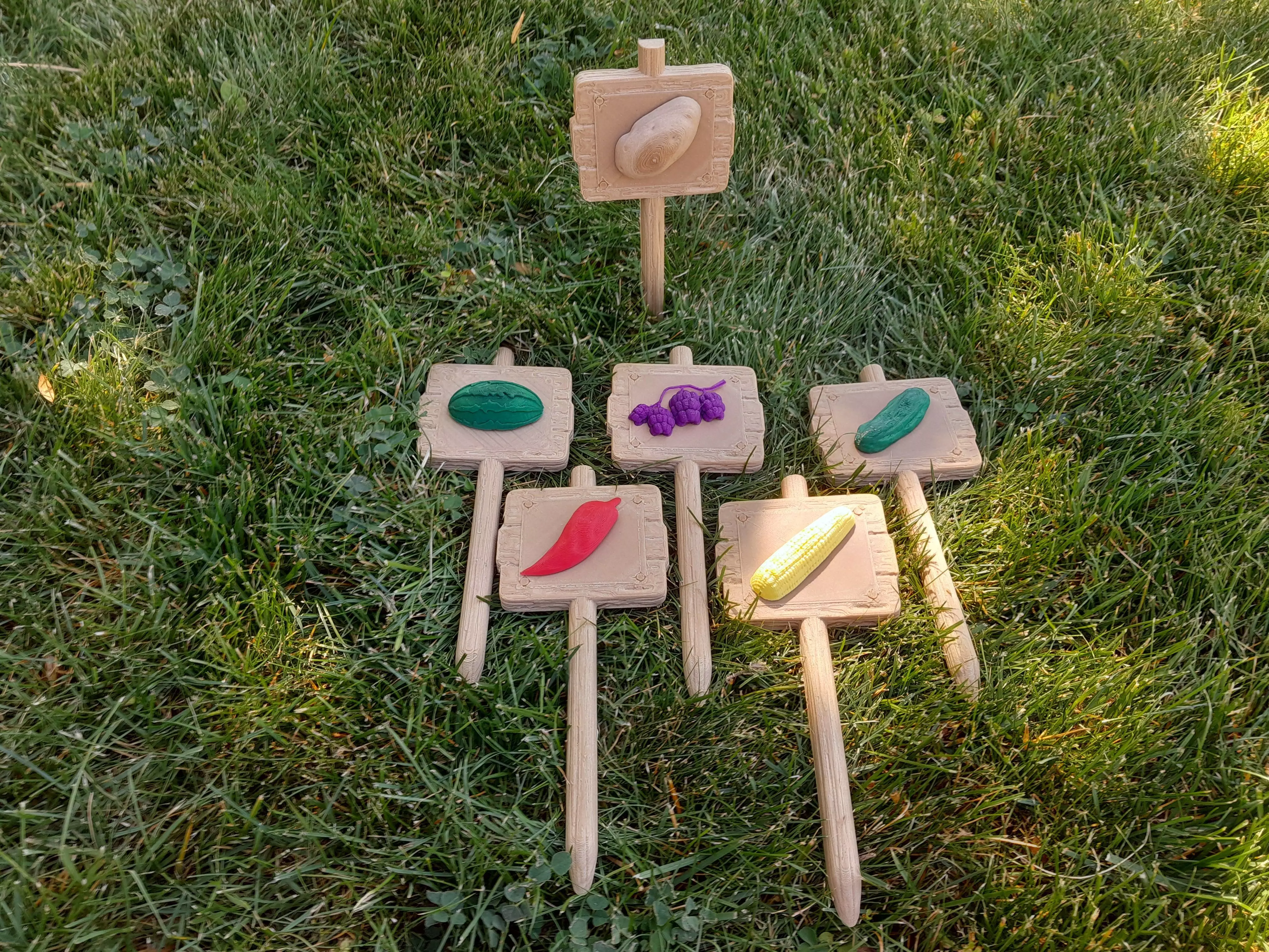 Garden Sign and Attachments 3D print model_3