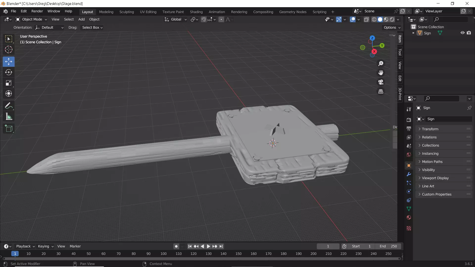 Garden Sign and Attachments 3D print model_18