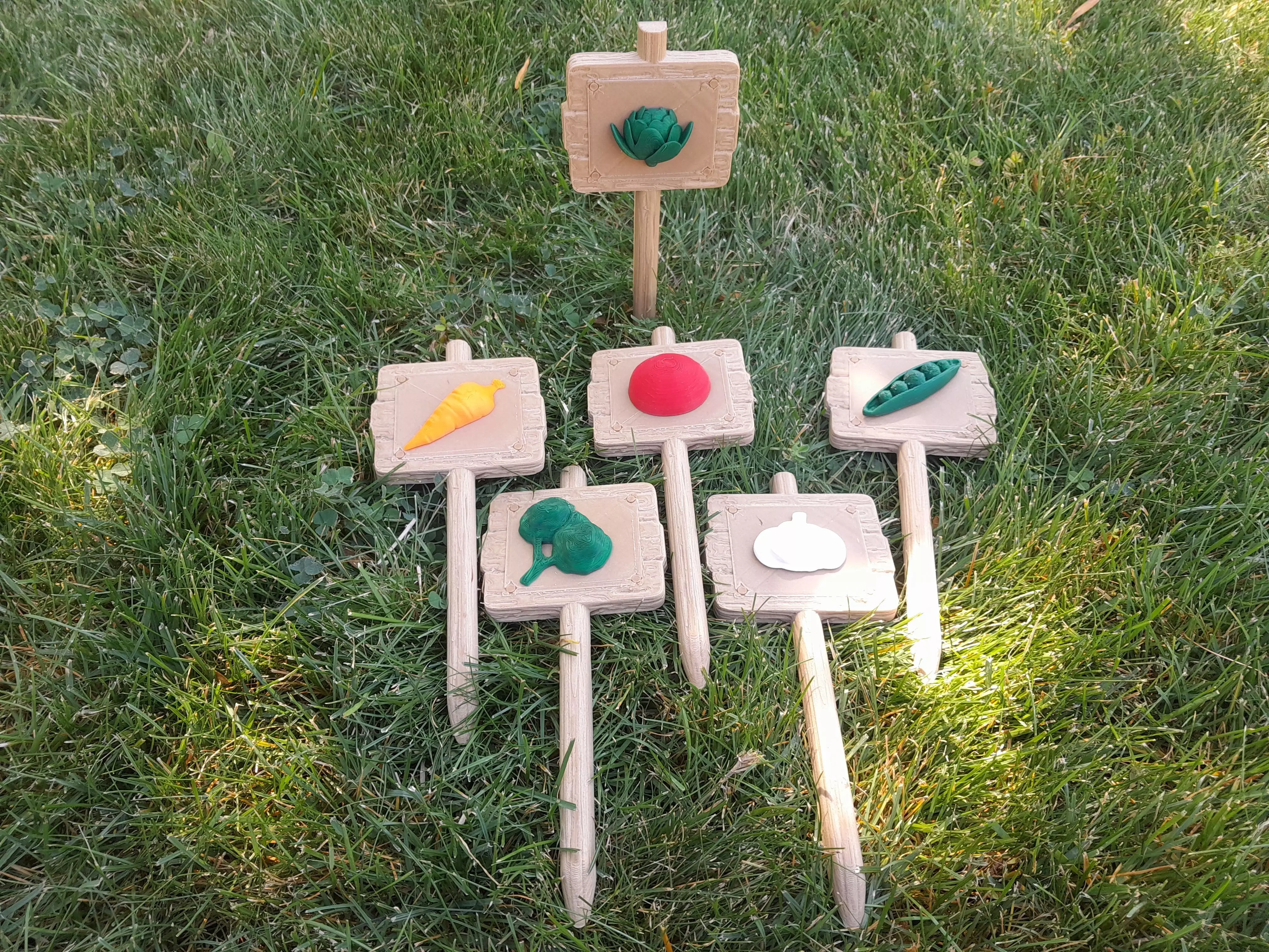 Garden Sign and Attachments 3D print model_2