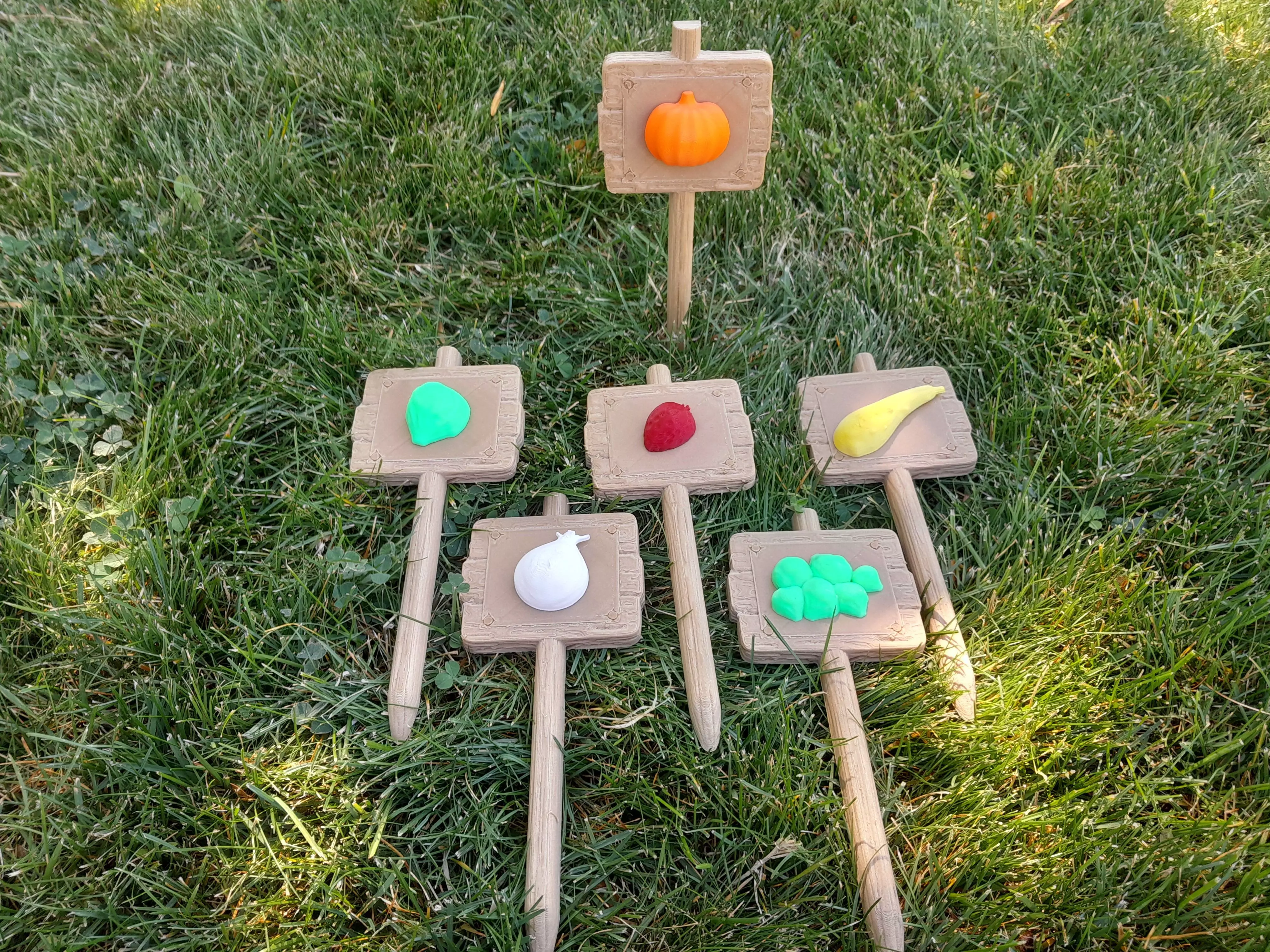 Garden Sign and Attachments 3D print model_1