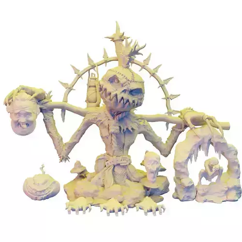 Scarecrow Figurine Eastmen Gollum  Dark Fantasy 3D Models