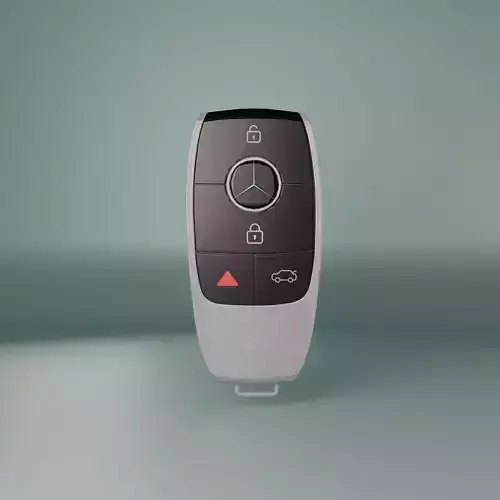 Mercedes Key HighPoly 3D Low-poly 3D model