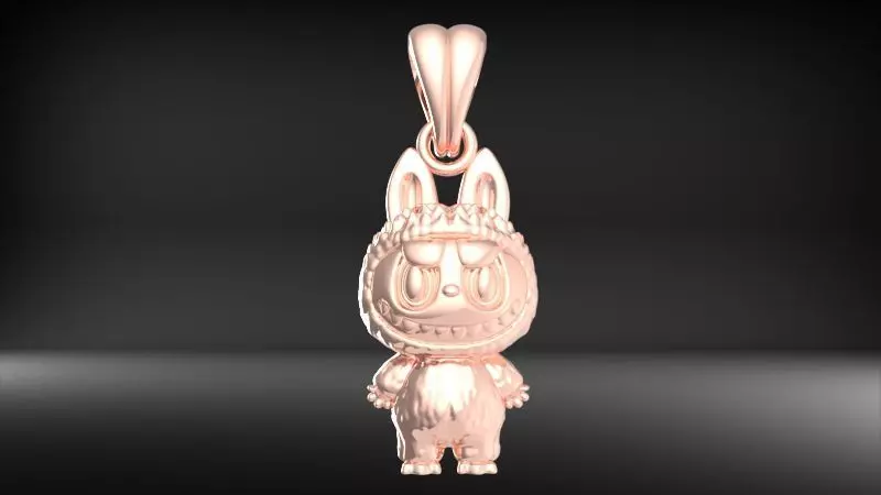 labubu pendant 3D print model_8
