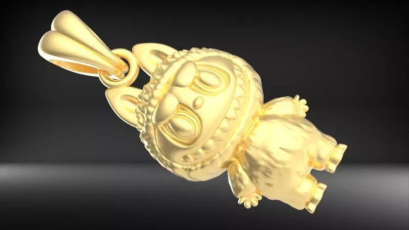 labubu pendant 3D print model_21