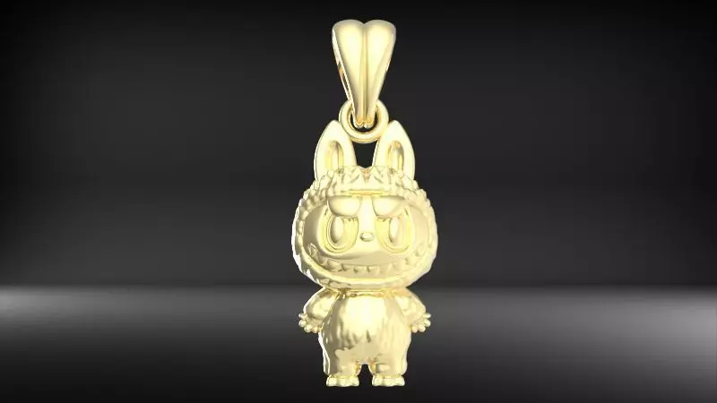 labubu pendant 3D print model_11