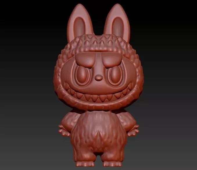 labubu pendant 3D print model_3
