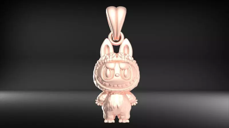 labubu pendant 3D print model_18