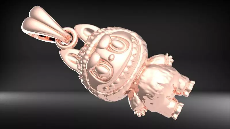labubu pendant 3D print model_16