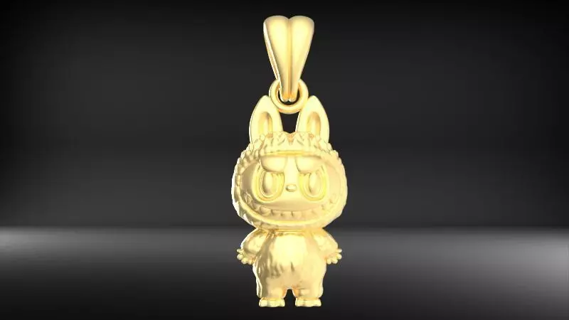 labubu pendant 3D print model_0
