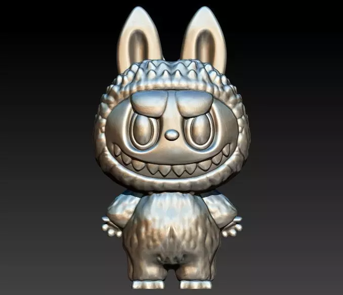 labubu pendant 3D print model_1