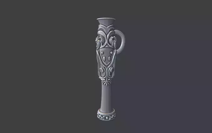 ornamental scrollwork snorting tube pendant v2