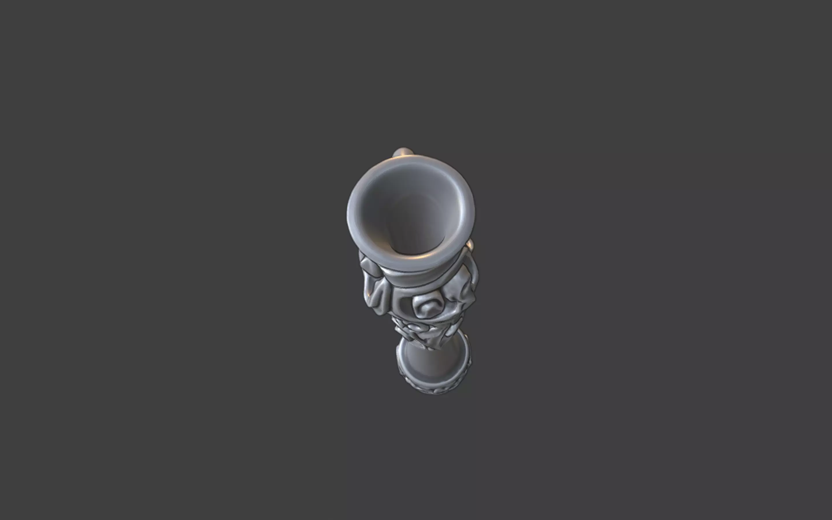 ornamental scrollwork snorting tube pendant v2 3D print model_9