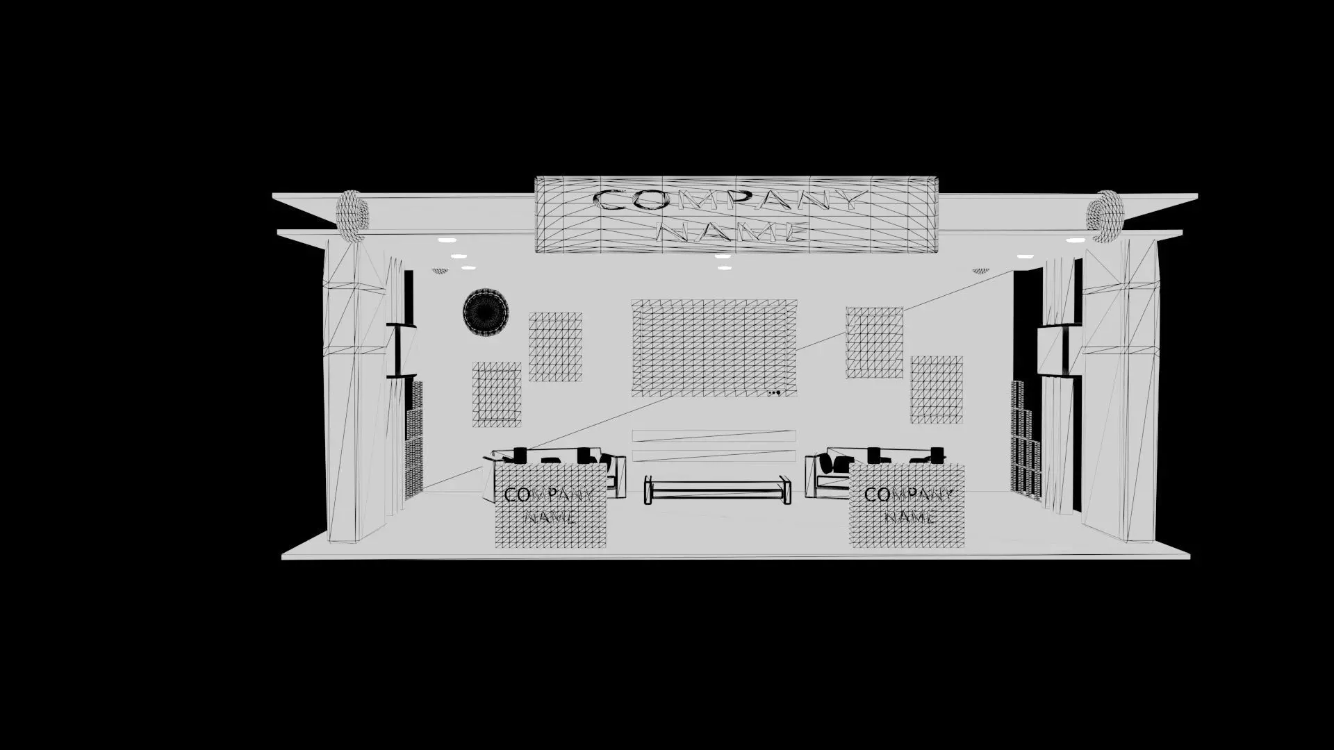 Modern Exhibition Booth  Trade Show Stand  3D Model 3D model_6