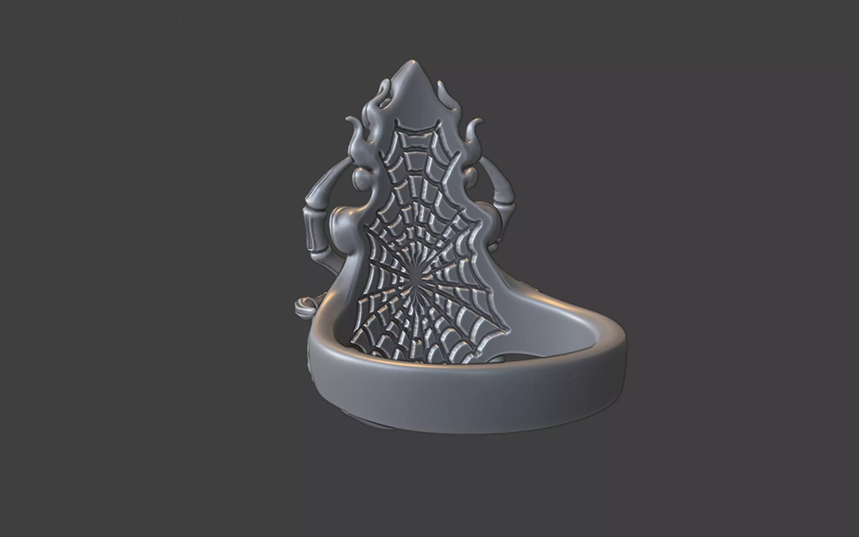 spider queen ring 3D print model_20