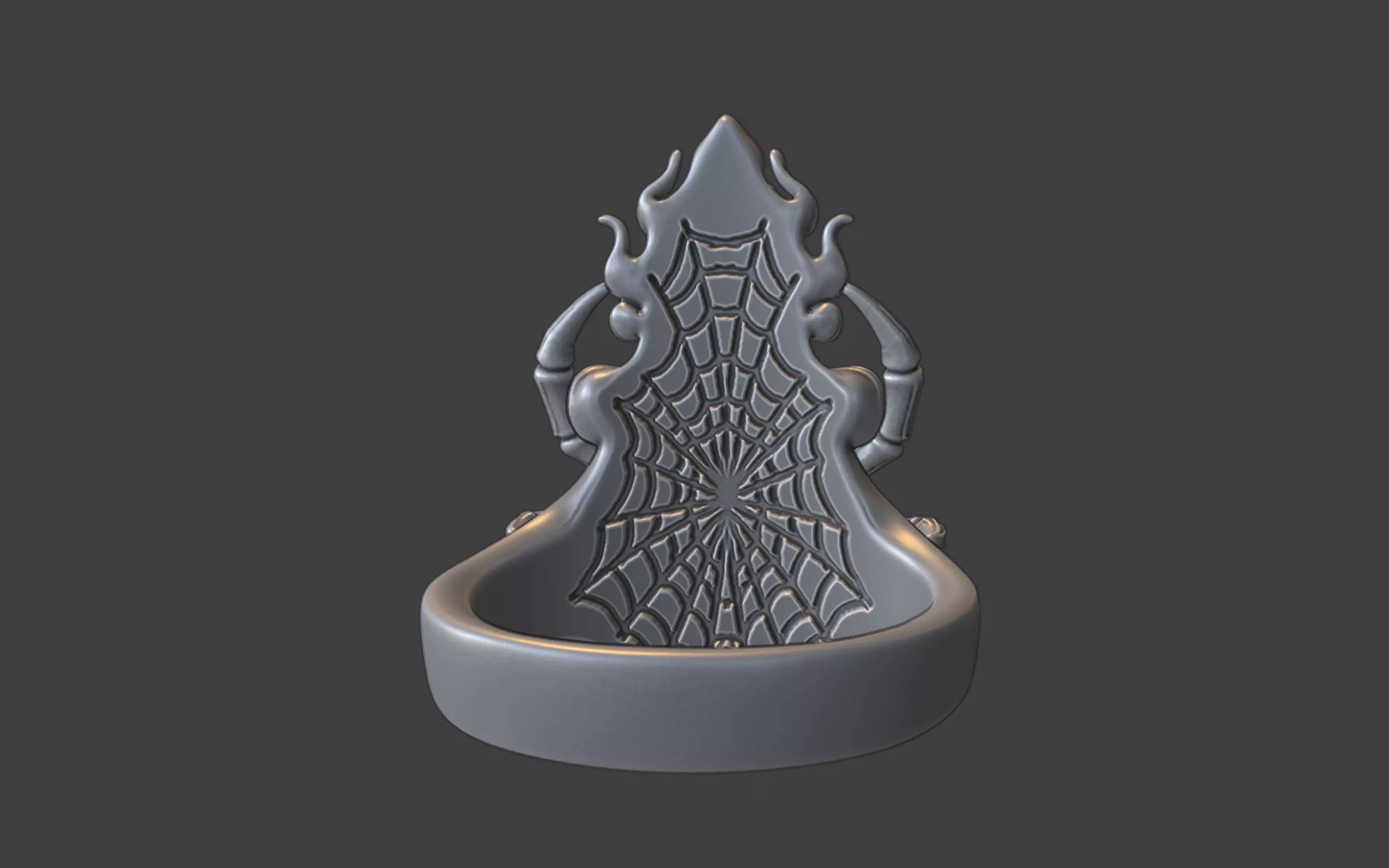 spider queen ring 3D print model_6