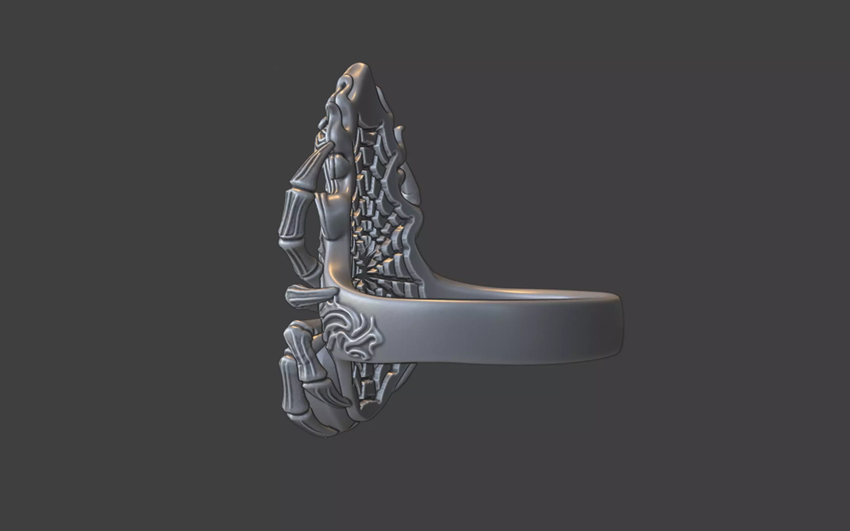 spider queen ring 3D print model_22