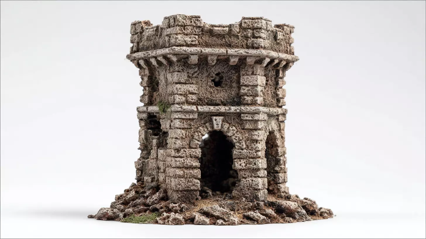 Old Ruin Castle Tower - Perfect for Wargaming 3D print 3D print model