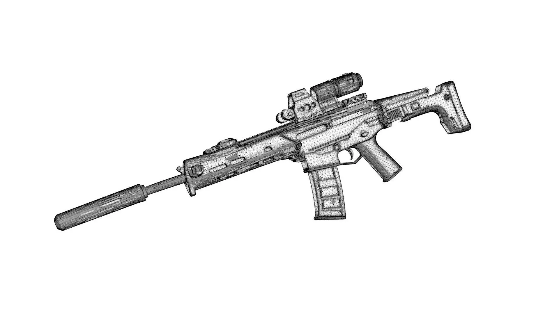 Bushmaster ACR Rifle  3D model_5