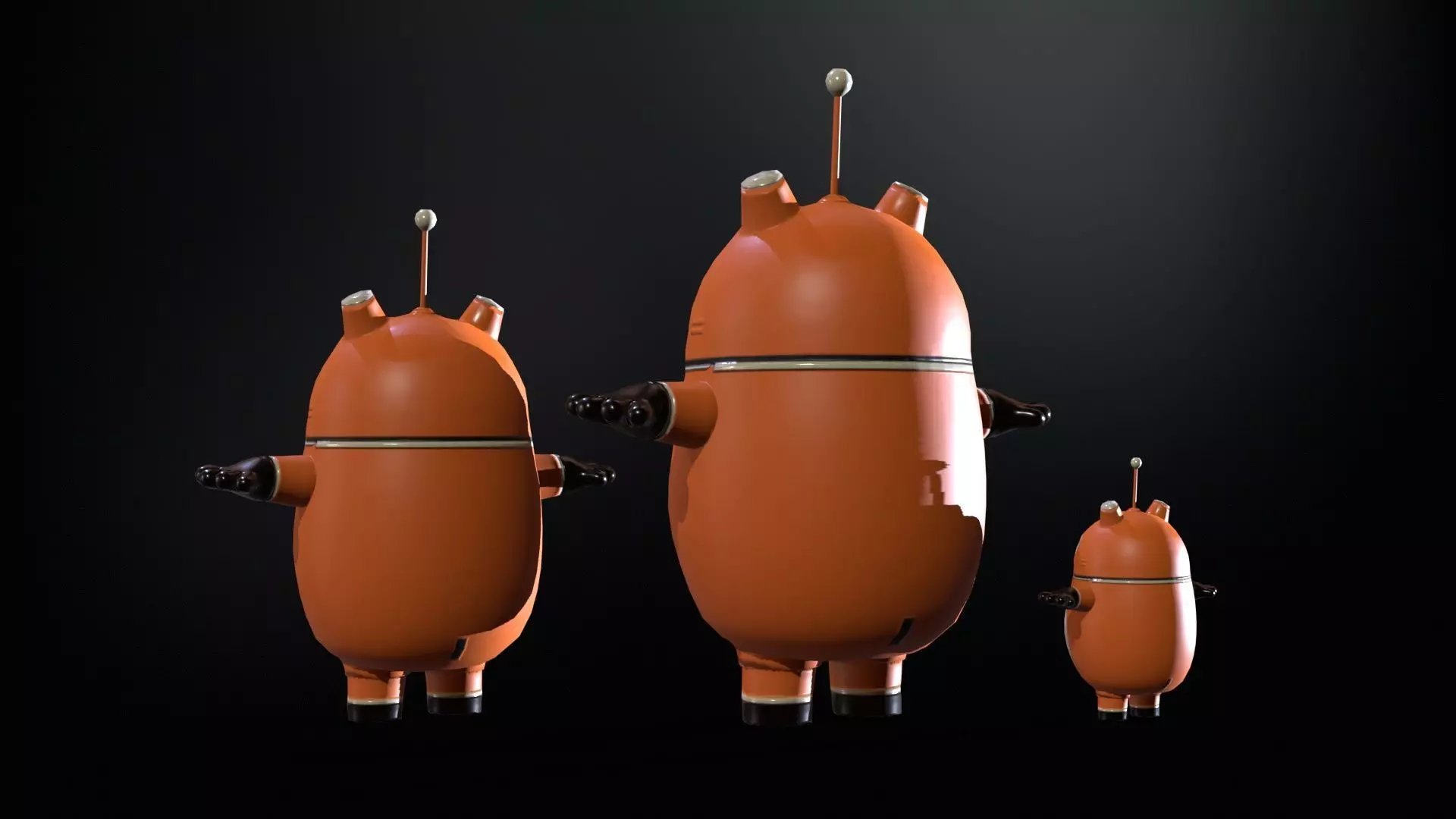 Minirobotic5Pack2 Low-poly 3D model_12