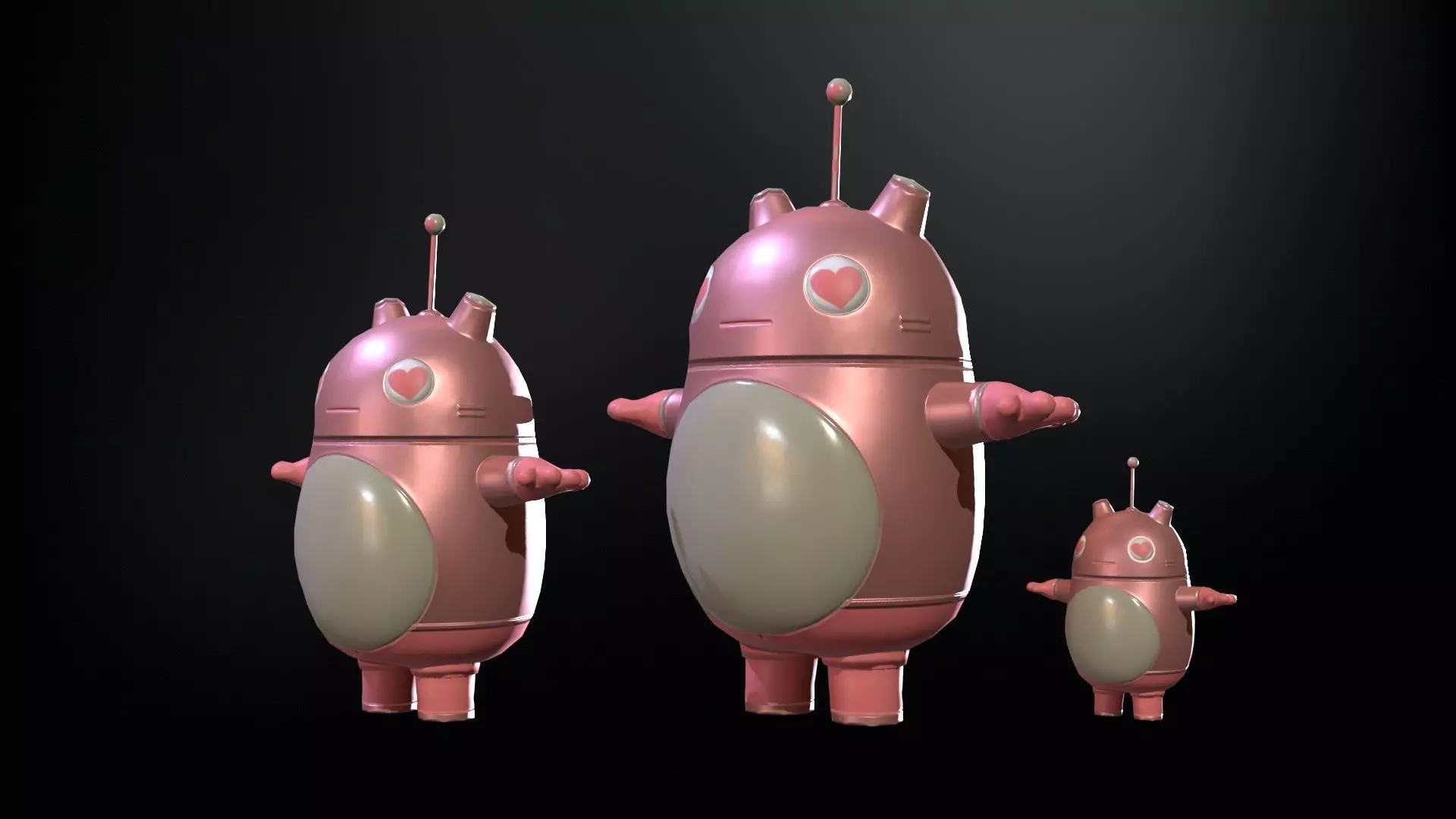 Minirobotic5Pack2 Low-poly 3D model_4